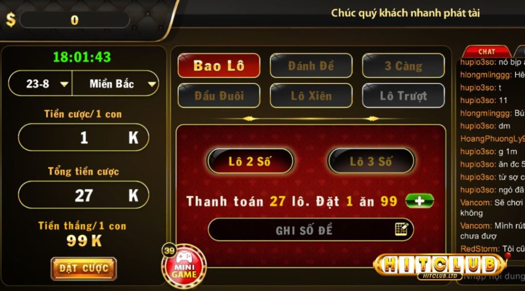 Cách chơi lô đề Hit Club